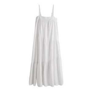 Abercrombie & Fitch White Maxi Dress